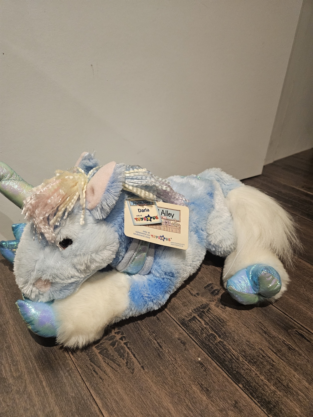 Blue Plush Unicorn Kids Stuffed Animal